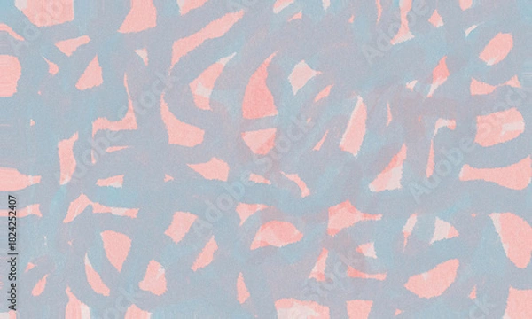 Obraz blue and pink line drawn background