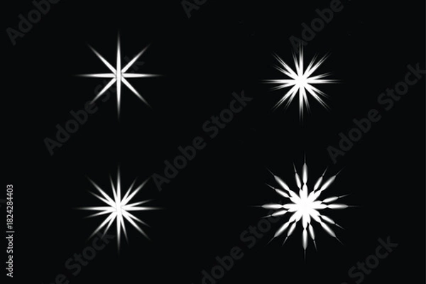 Obraz White starburst light flare