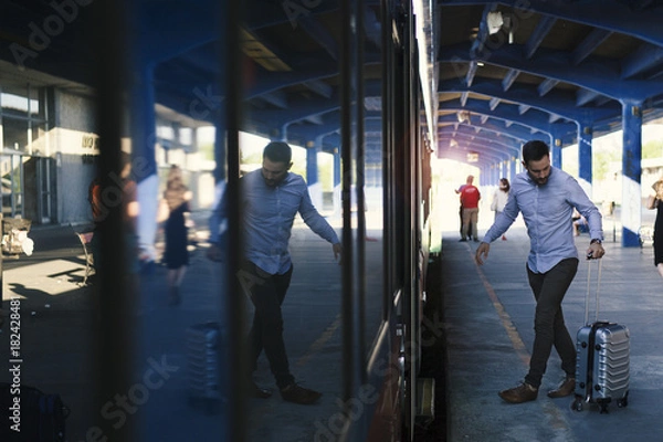 Fototapeta Train station