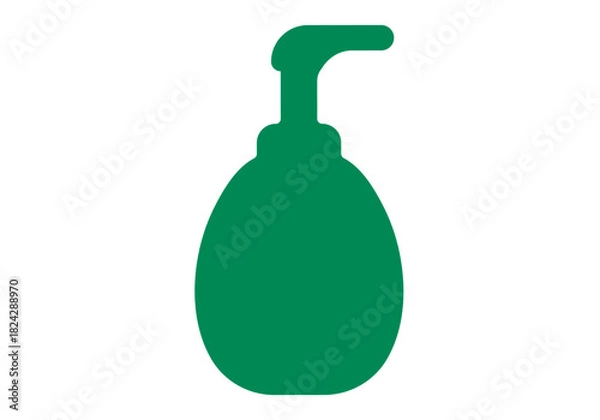 Obraz green plastic bottle