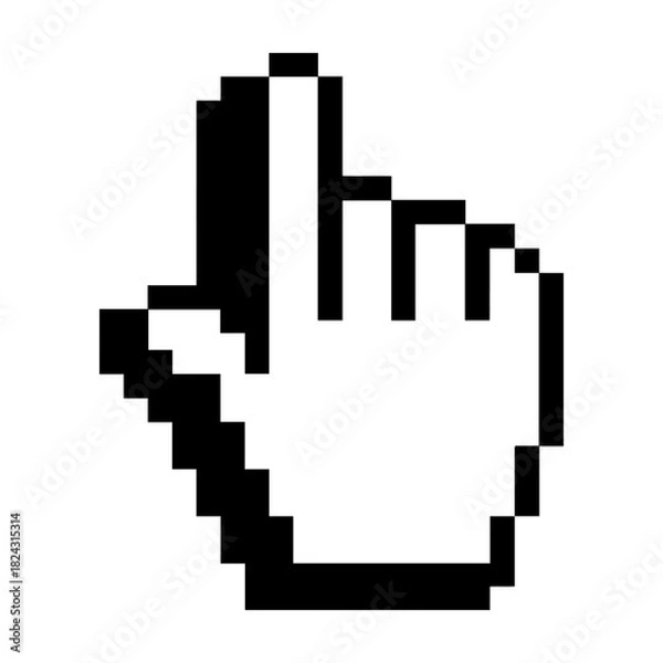 Fototapeta hand cursor click pointer icon