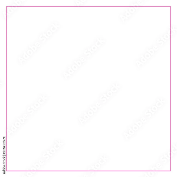 Fototapeta pink square frame