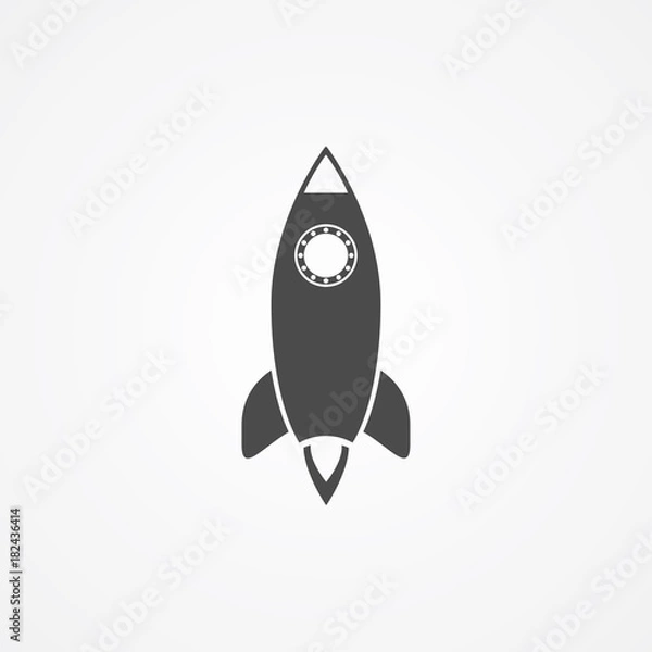 Obraz Rocket vector icon