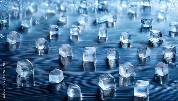 Obraz Ice Cubes Background