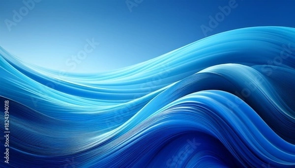 Obraz Abstract Blue Wave Background