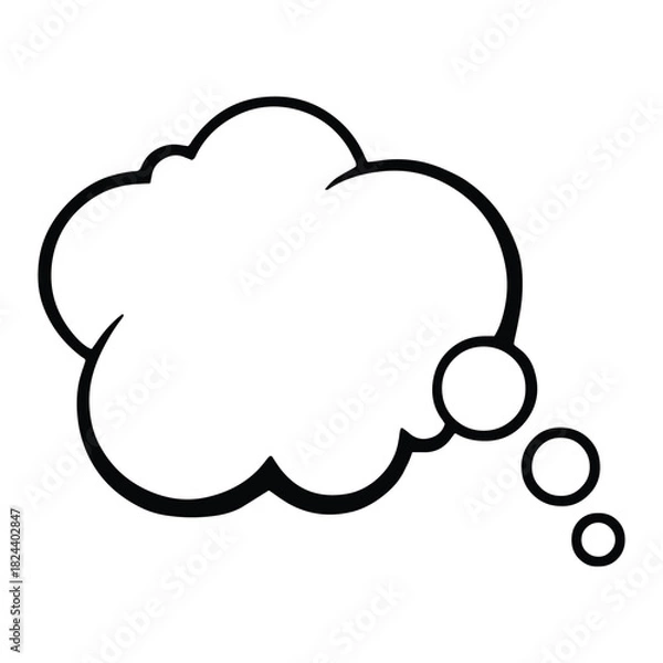 Fototapeta speech bubble icon, speech bubble cloud icon vector.