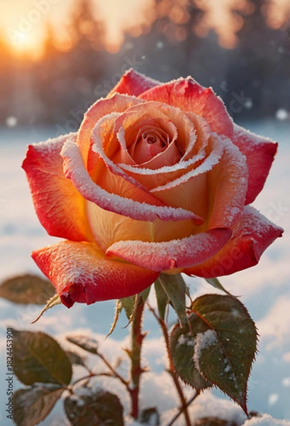 Obraz Rose - holiday gift. Generative AI