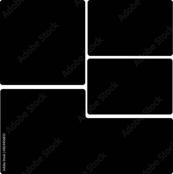 Obraz Bento grid illustration design