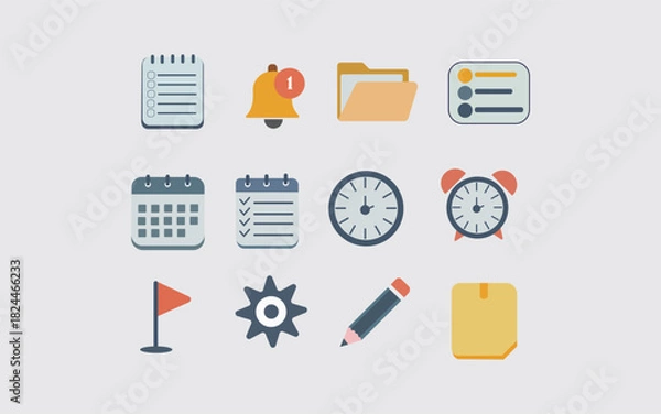 Obraz Planner  Productivity Icon Pack