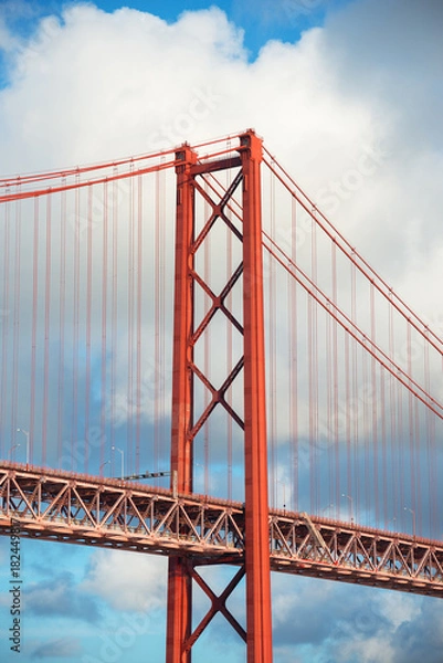 Fototapeta Bridge of 25th april in Lisbon.