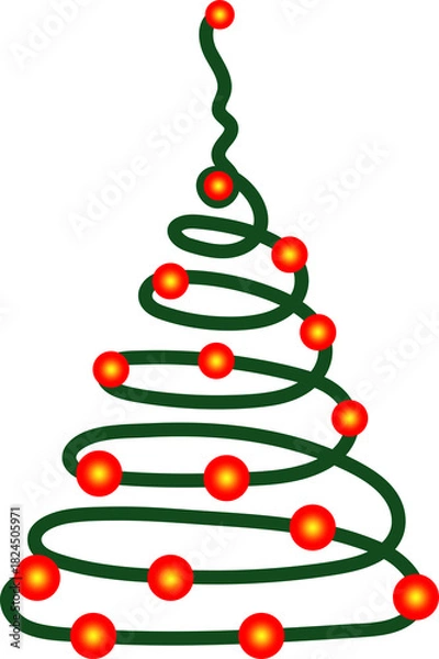 Fototapeta abstract christmas tree