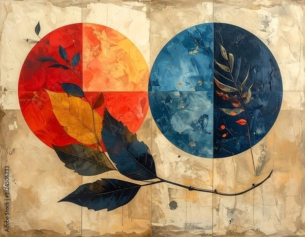 Obraz abstract grunge background with flag