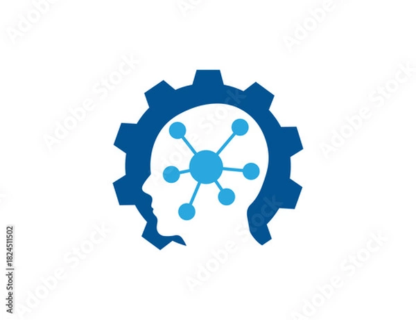 Obraz Tech, System, Men, Logo