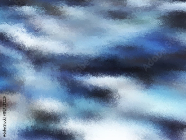 Fototapeta Abstract Cool Blue and Grey Blurred Background Texture