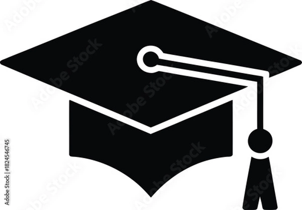 Obraz Graduation cap icon symbol education achievement academic degree