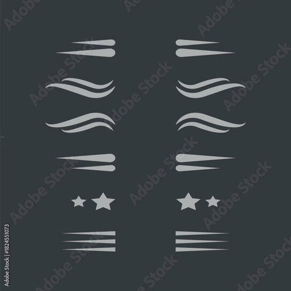 Fototapeta Design elements collection for crest making