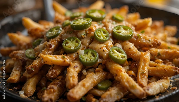 Obraz stir fried pork with vegetables