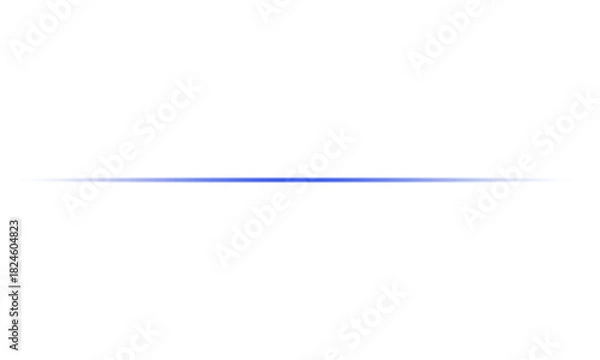 Fototapeta Subtle blue line accent for modern design projects and creative presentations with soft gradient effect