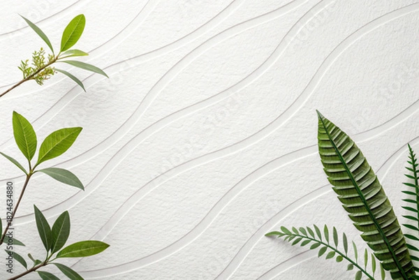 Obraz green leaves background