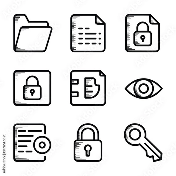 Fototapeta Abstract geometric shapes with bold color palette