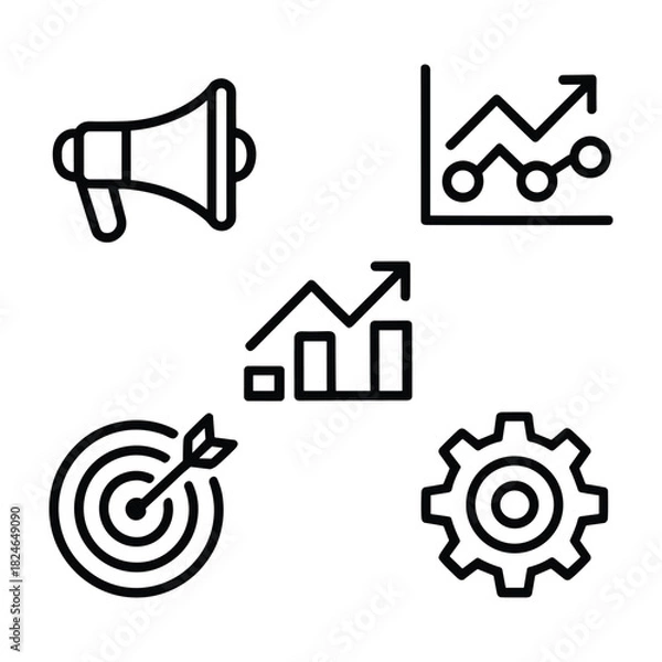 Fototapeta Abstract geometric pattern with vibrant color accents