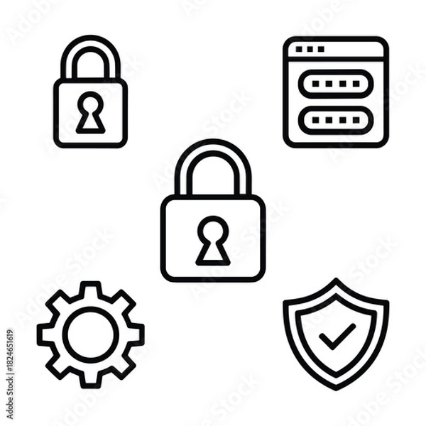 Fototapeta Abstract geometric shapes with vibrant color palette