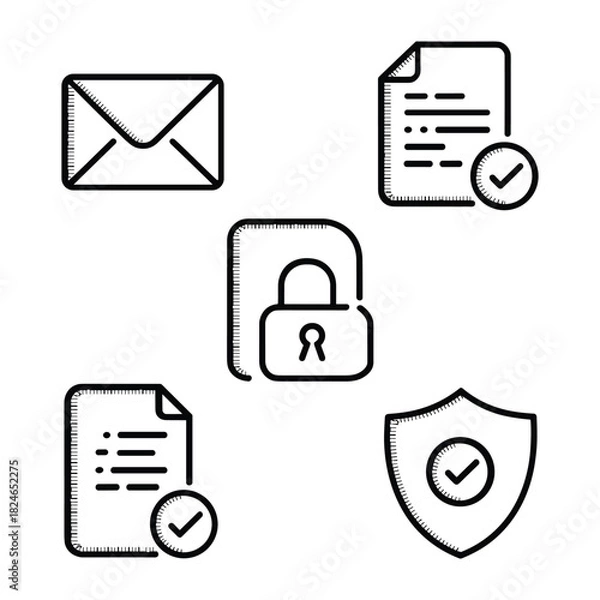 Fototapeta Abstract geometric shapes with vibrant color accents