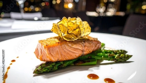 Fototapeta A bar b que stack of meat