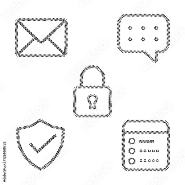 Fototapeta Abstract geometric shapes with vibrant color palette