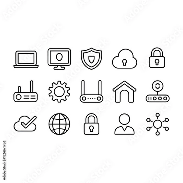 Fototapeta Abstract geometric design with vibrant color accents