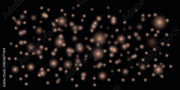 Fototapeta Explosion with alpha channel of bright blue shiny glitter particles and winter snow pattern design motion loop  light