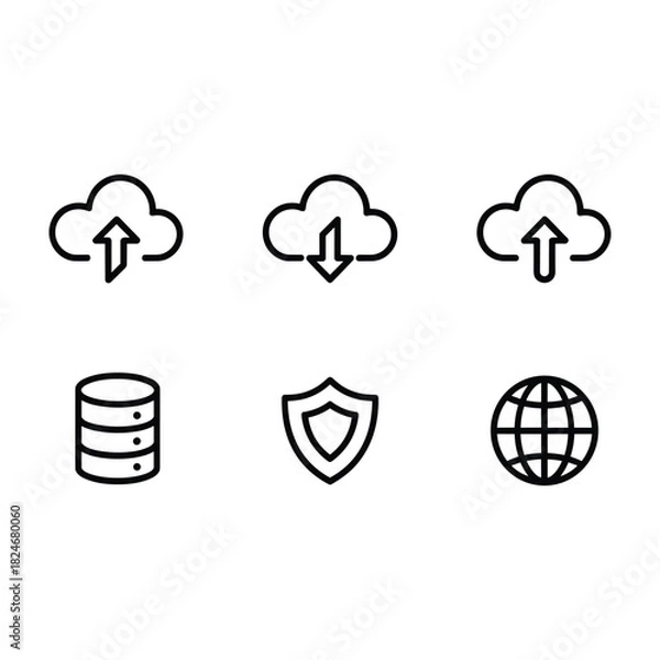 Fototapeta Modern abstract geometric shapes with vibrant color palette