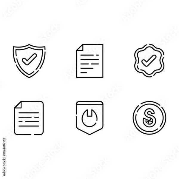 Fototapeta Abstract geometric shapes with vibrant color palette