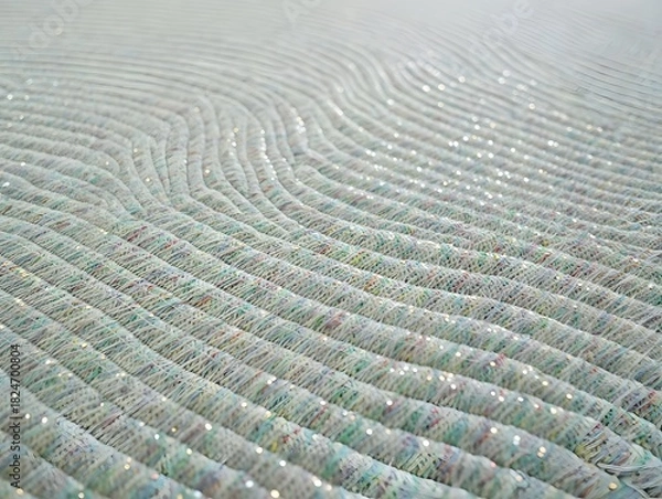 Fototapeta Rippling water surface with colorful reflections and patterns