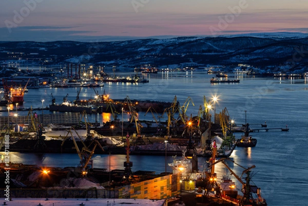 Fototapeta Murmansk port