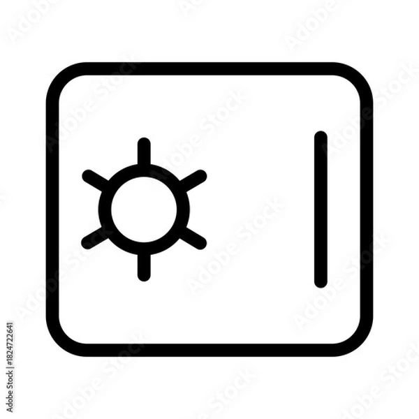 Obraz Modern safe icon for banking security solution