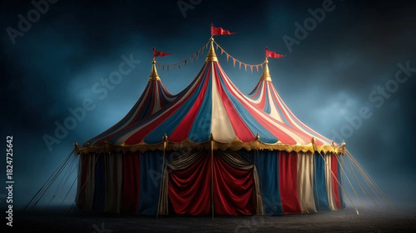 Obraz Circus Tent created with Generative AI Technology, ai, generative