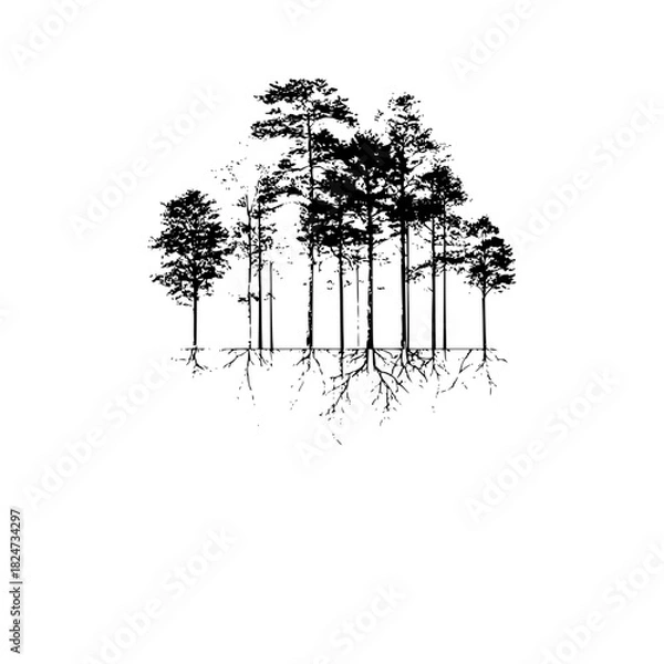 Fototapeta A completely black background or solid color minimalist design suitable for various digital and print applications.