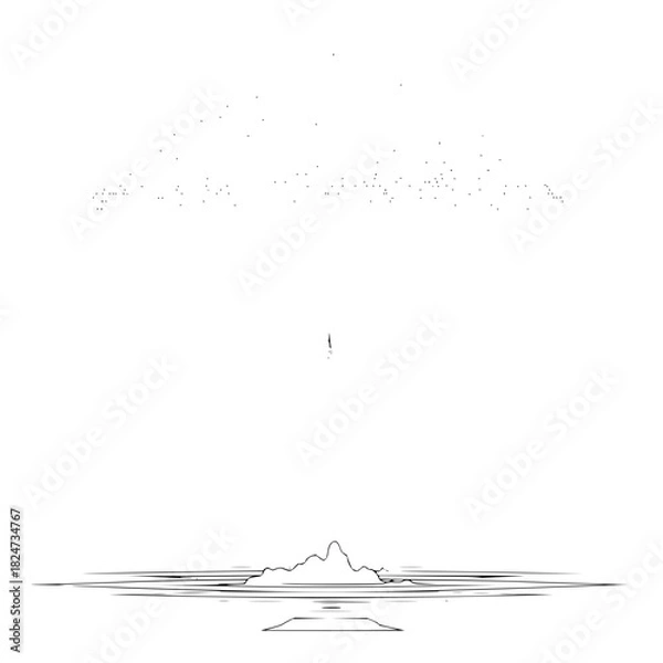 Fototapeta A completely black background image, offering a versatile and minimalist empty space for various design projects and creative layouts