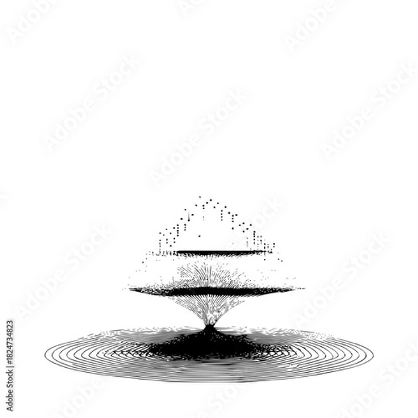 Fototapeta Abstract Dark Empty Black Background Design for Copy Space and Creative Projects