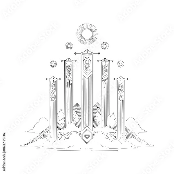 Fototapeta Minimalist solid black background with empty space for creative design and text overlay projects