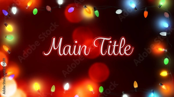 Obraz Vintage Blinking Lights Title