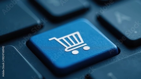 Fototapeta Click-and-collect makes shopping seamless-browse digitally, pay securely, and grab your items in person when it’s most convenient