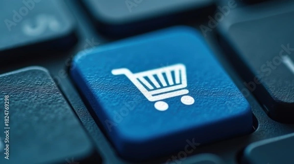 Fototapeta Click-and-collect makes shopping seamless-browse digitally, pay securely, and grab your items in person when it’s most convenient