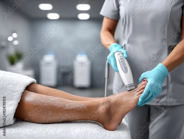 Obraz Laser Hair Removal Session in Modern Salon Setting