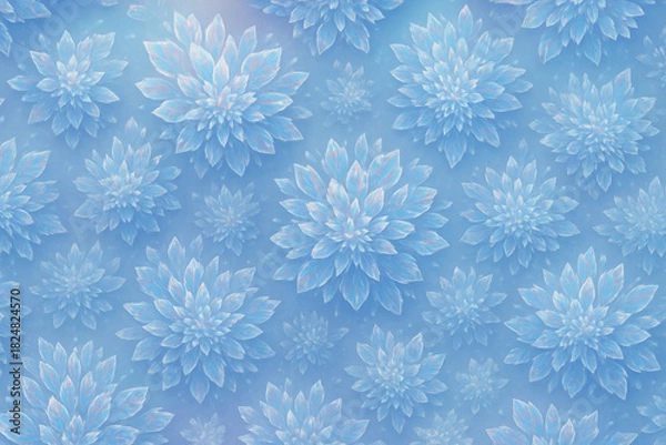 Fototapeta Silica Bloom Fractaline – Diffused Petal-Shard Pattern