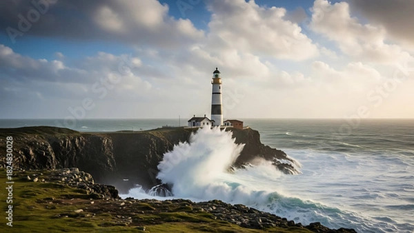 Fototapeta Lighthouse by sea