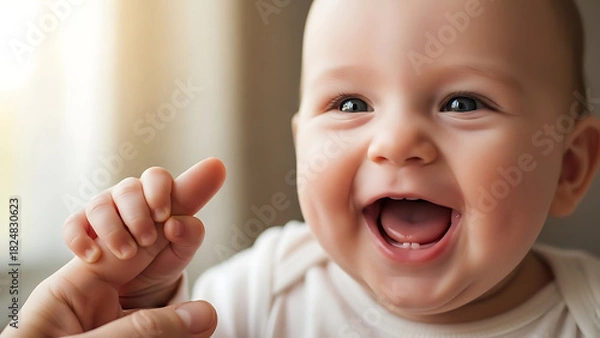 Fototapeta Happy infant