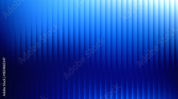 Fototapeta Blue abstract background with vertical glowing lines and gradient