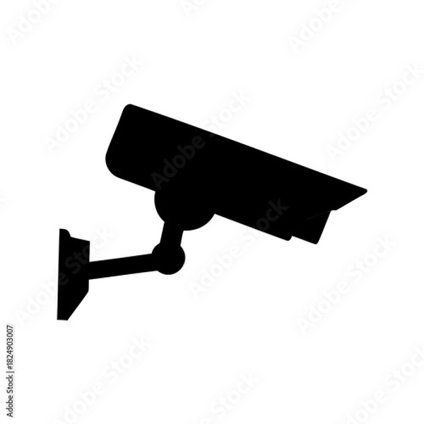 Fototapeta Security camera icon for surveillance and monitoring systems Vector, illustration